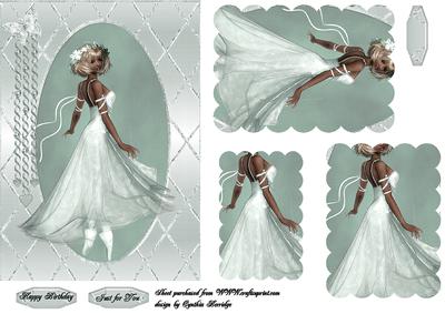 Oval Framed Ballerina