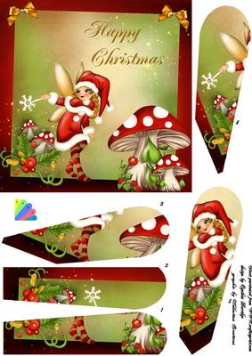 Christmas Fairy Fan Sheet
