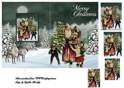 Christmas Scenery Fold Back Card