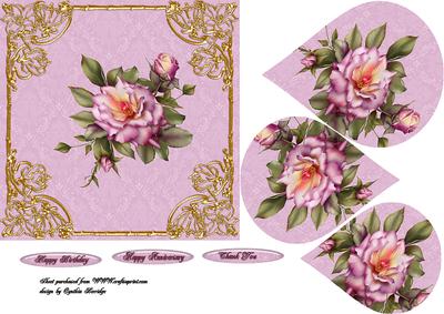 6x6 Rose Tear Drop