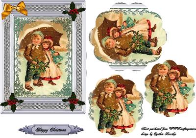Christmas Children Framed