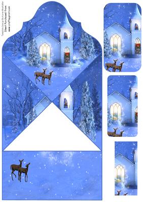 Christmas Church Diamond Top