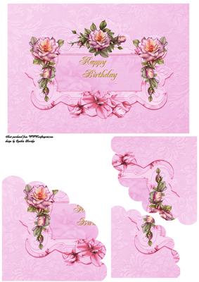 7x5 Pink Roses
