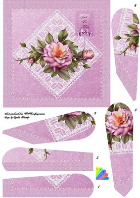 Pink Rose Fan