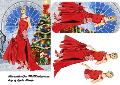 Christmas Lady in Red