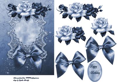Blue Roses and Lace