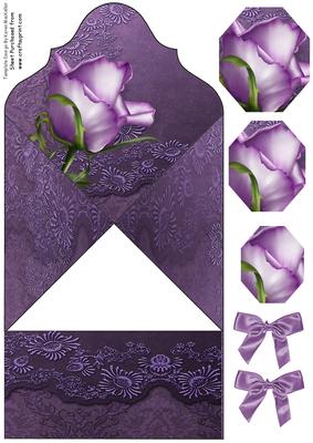 Lavender Rose Spring Top Card