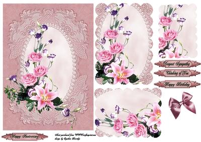Lace Pearls and Roses