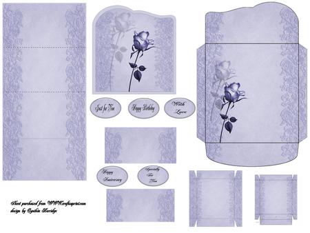 Lavender Rose Easel Drawers Kit