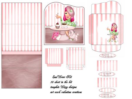 Pink Fashion Easel Draw Kit