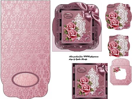 Lace and Rose Easel