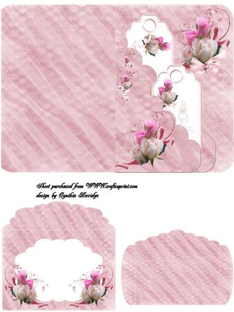 Wedding Scalloped Pocket and Tags Kit