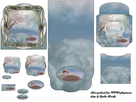 Swan and Blossom Tree Easel Kit