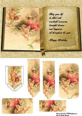 Faes Birthday Book Pocket and Bookmark