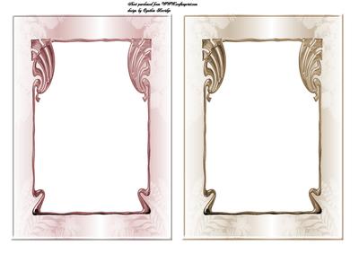 2 Art Deco Card Fronts