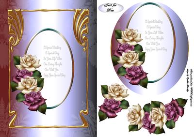 Artdeco Framed Roses