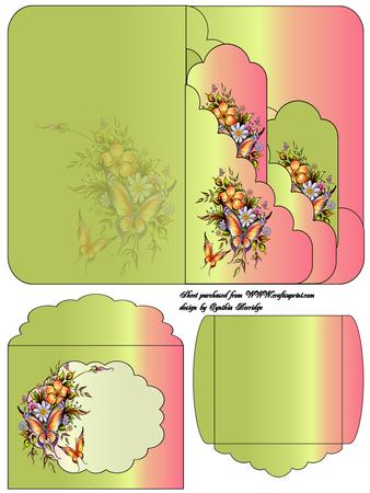 Green and Pink Pocket Card Kit