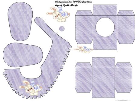 Lilac Baby Shoe in Box