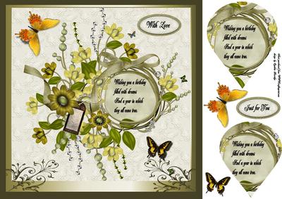 8x8 Flowers and Butterflies
