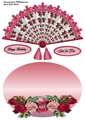 Rose Fan and Wobble Sheet
