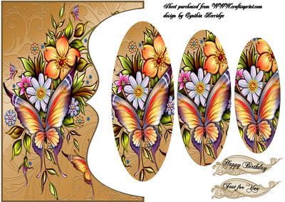 Flowers and Butterflies Inverted