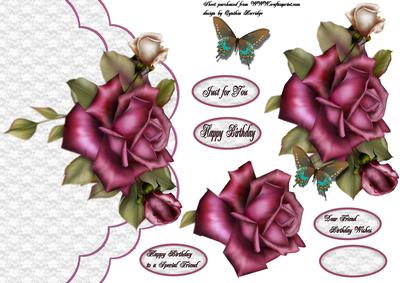 Rose and Lace Over the Edge