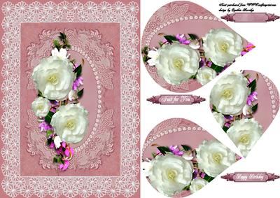 Rose and Lace Teardrop