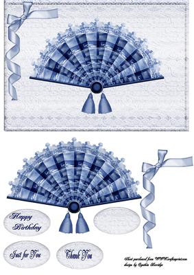 Swan Fan and Ribbon