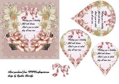 Teardrop Lily and Rose