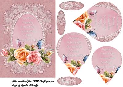 7x5 Flowers and Butterflies