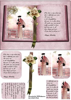 Vintage Fashion Lady Book