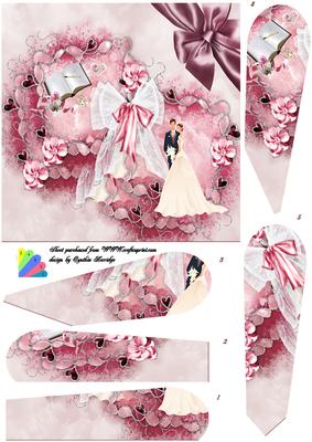 Bride and Groom Fan Pryamage