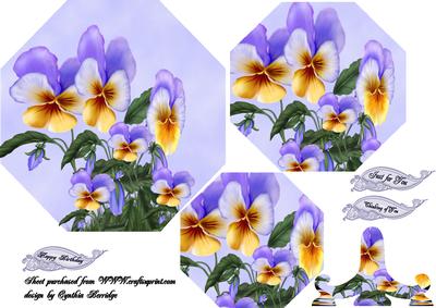 Pansies Pryamage and Stand