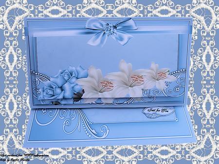 Dl Easel Blue Rose and Lilies Kit