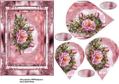 Pink Rose and Buds