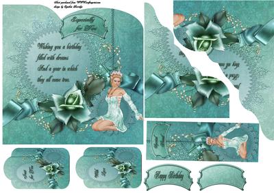 Sweet Fairy Shaped Card