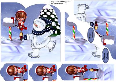 Christmas Snowman and Elf