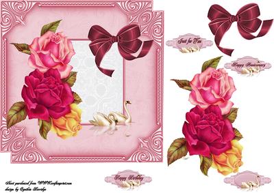 Red and Pink Rose