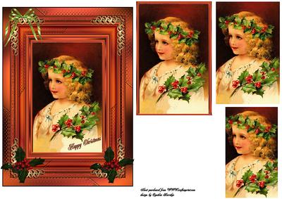 Christmas Girl Frame