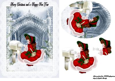 Christmas Vintage Girl
