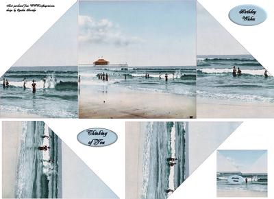Crisscross Gate Fold Vintage Seaside