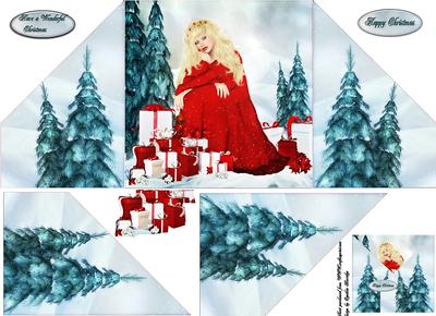Crisscross Gate Fold Christmas
