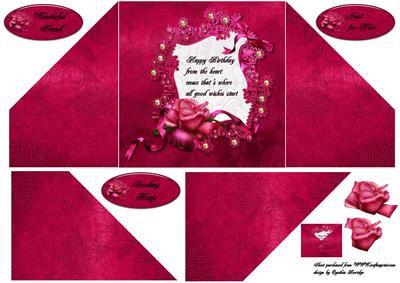 Red Rose Crisscross Gatefold
