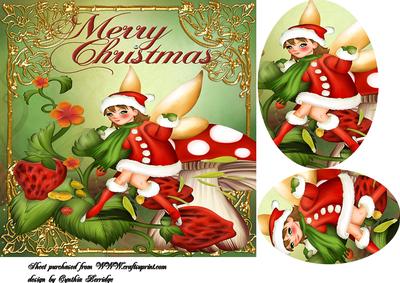 Christmas Fairy Square Card