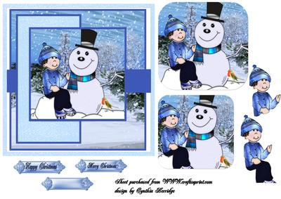 Snowman and Little Boy