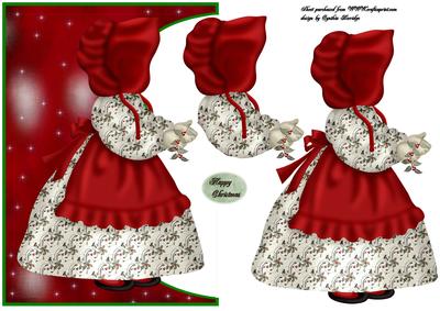 Christmas Inverted Sunbonnet Sue
