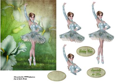 Ballerina in the Garden