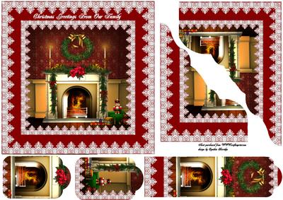 Christmas Room Lace Frame