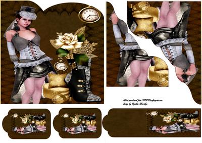 Steampunk Tags and Bookmark