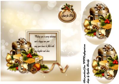 Christmas Gift Oval Pryamage